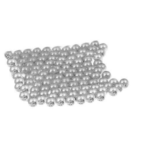 A pack of silver ball bearings.