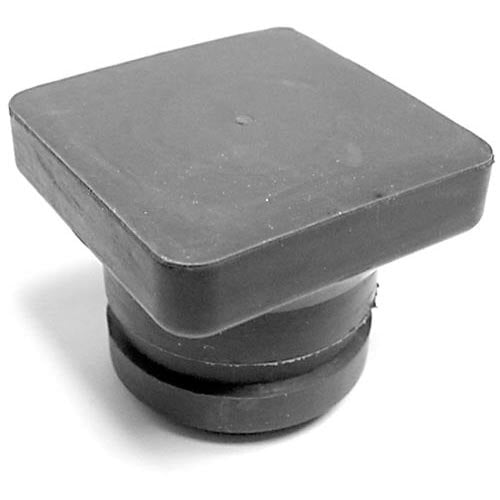 A black square All Points plug with a rubber cap.