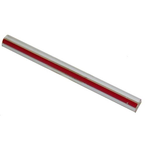 A long red and white tube with red and white stripes.