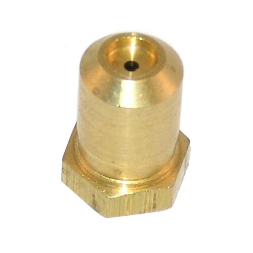 A close-up of a brass All Points hood orifice.