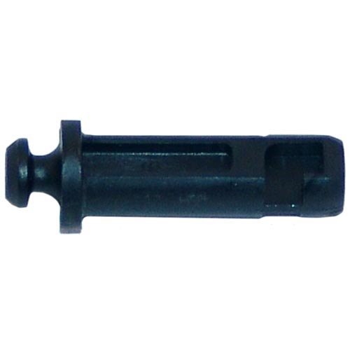 A black plastic stem with a round tip and slots.