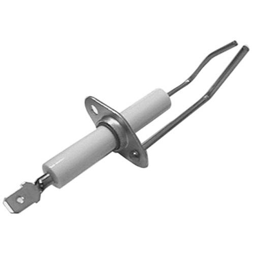 A white and silver metal igniter with a screw.