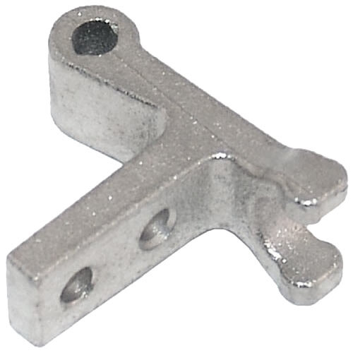 A silver metal All Points knife holder bracket with two holes.