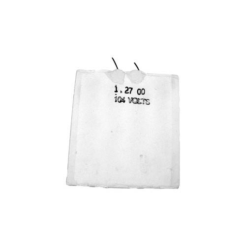 A white piece of paper with black text reading "All Points 34-1249 Toaster Element; 120V; 325W; 5 3/4" x 5 1/4""