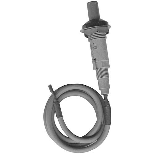 A grey cable with a metal handle and a Palnut on the end.