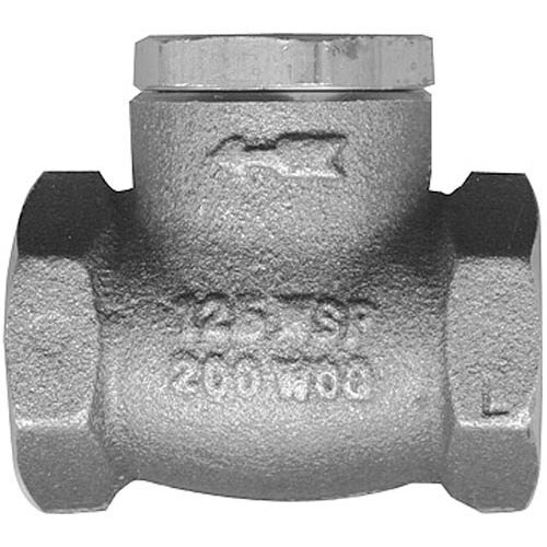 A stainless steel All Points check valve with a close-up of a pipe.