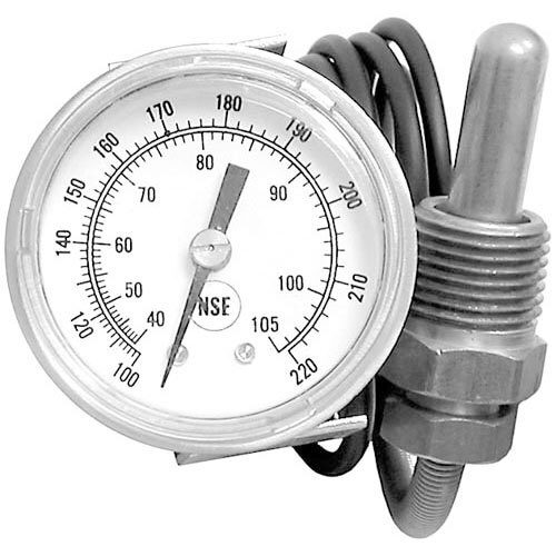 An All Points thermometer with a U-clamp mount.