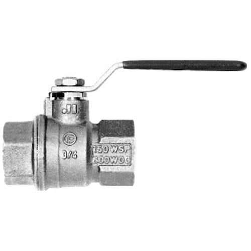 A close-up of the All Points 52-1132 gas shut-off valve with a handle.
