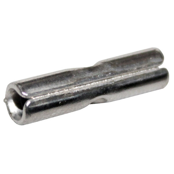 A close-up of a nickel plated All Points butt connector.