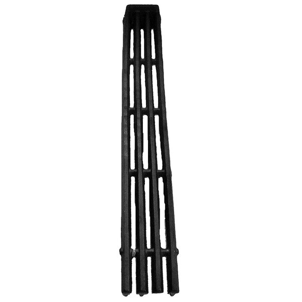 A black metal All Points reversible broiler grate with four bars.