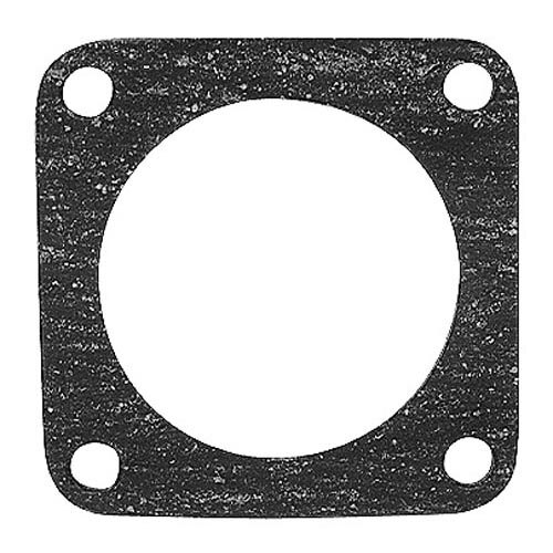 A black rubber gasket with holes on it.