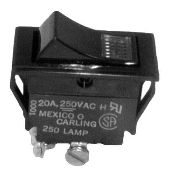 A black All Points On/Off lighted rocker switch with the words "Mexico" on it.