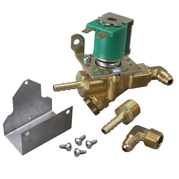 An All Points brass water inlet solenoid valve with hose fittings.
