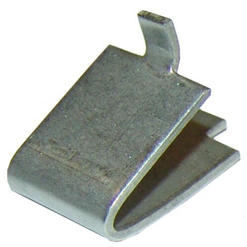 A close-up of a metal All Points shelf clip.