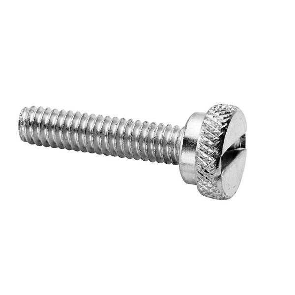 A close-up of an All Points thumb screw with a metal head.