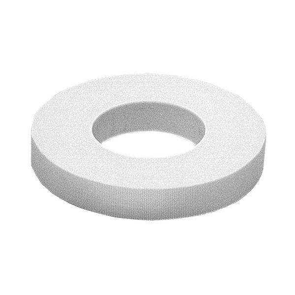 A roll of white All Points Glass Cloth Electrical Tape with a hole in the middle.