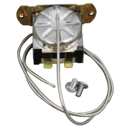 A small metal All Points temperature control device with wires and screws.