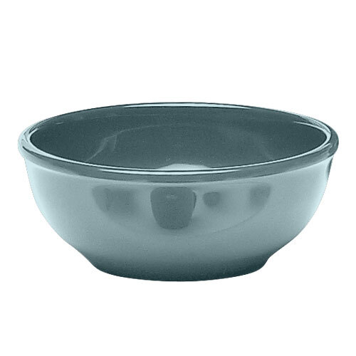An Elite Global Solutions Urban Naturals Abyss melamine bowl with a dark gray color.