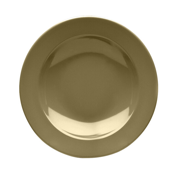 An Elite Global Solutions Lizard melamine pasta bowl with a beige background.