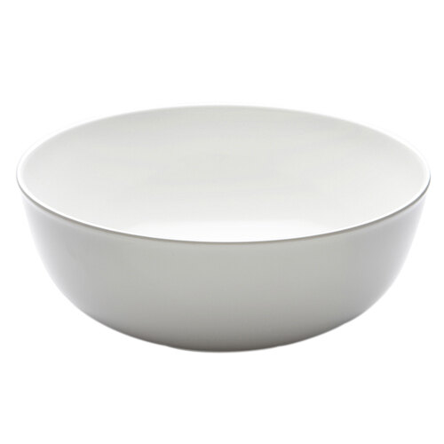 An Elite Global Solutions white melamine bowl.