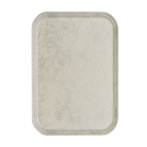A white rectangular tray with a gray speckled rim.