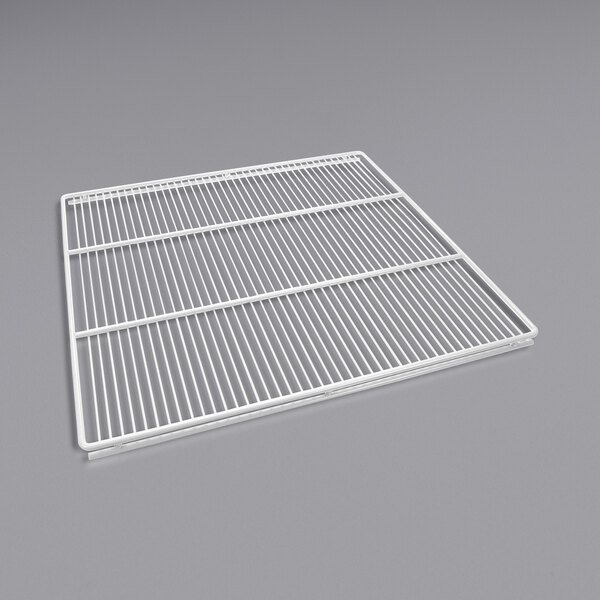 A white metal grid shelf for Beverage-Air HBR72 and HBF72 series refrigerators.
