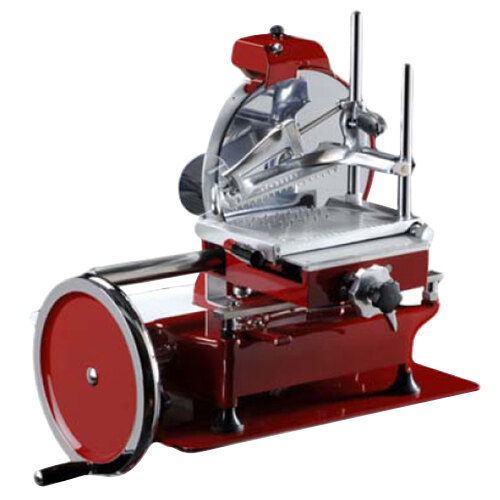 Volano 12" Manual Meat Slicer with Flower Wheel