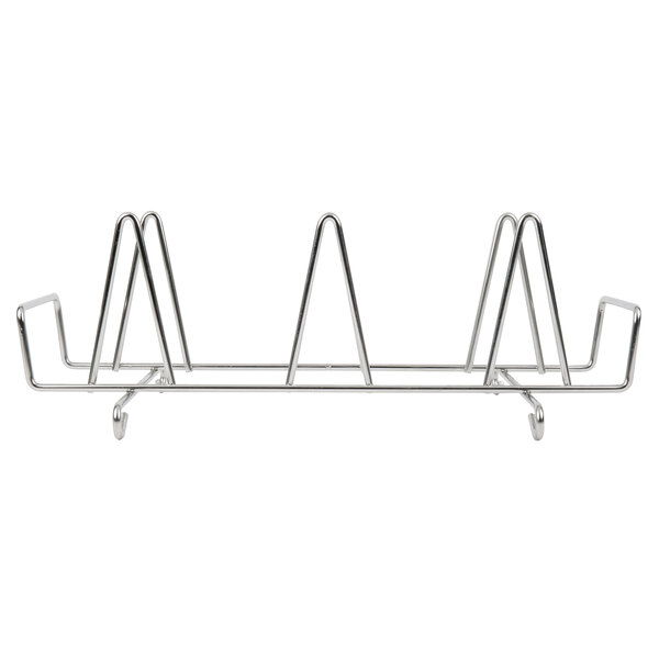 An Alto-Shaam roasting rack with metal legs for combi ovens.