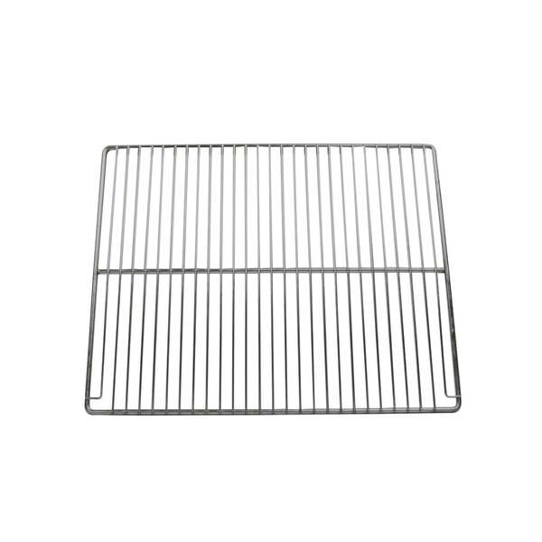 A close-up of a Turbo Air stainless steel wire shelf grid.