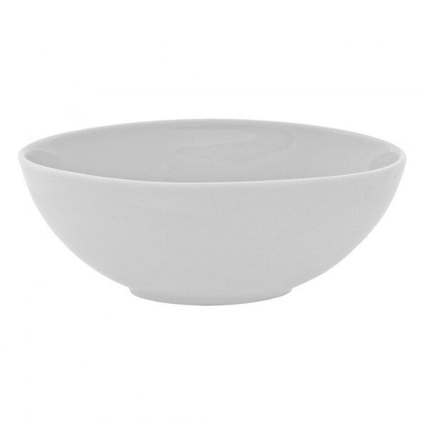 A 10 Strawberry Street white porcelain oval cereal bowl.