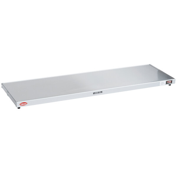 A stainless steel rectangular Hatco heated shelf warmer.