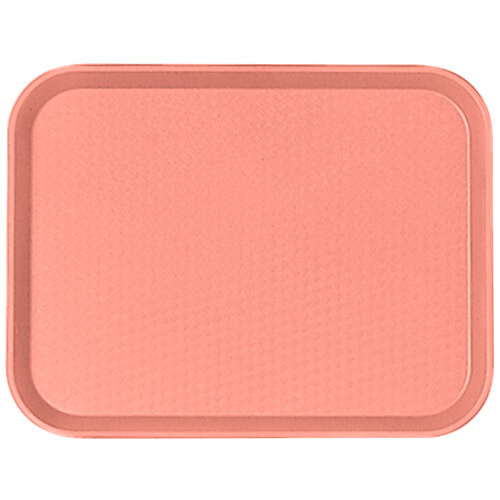 A pink Cambro fast food tray with a customizable pink surface.
