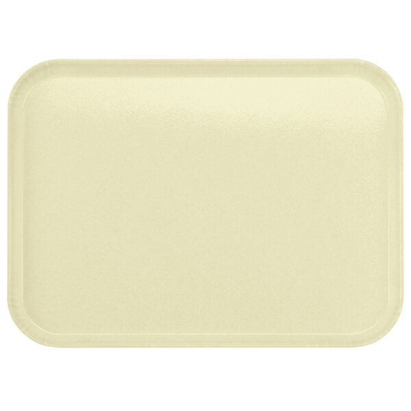 A white rectangular Carlisle fiberglass tray.