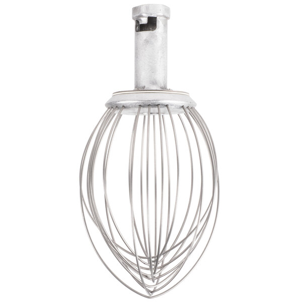 A Hobart stainless steel wire whisk with a wire handle.