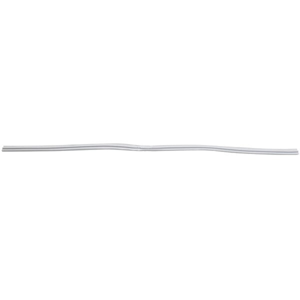 A long white plastic tube with metal ends.