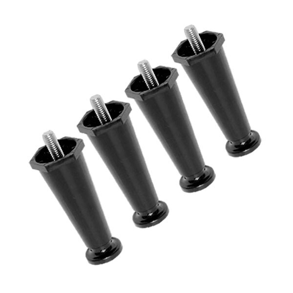 Four black plastic Wells adjustable legs.