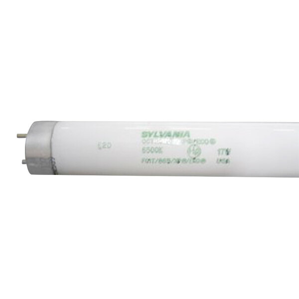 A True 801158 T8 Series 24" fluorescent lamp with a white tube and green label.