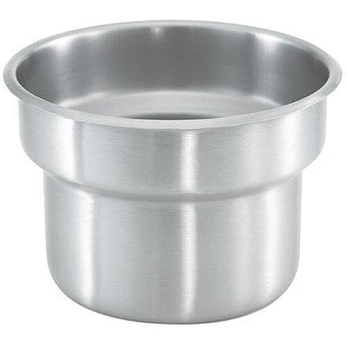 A stainless steel Vollrath inset for a Somerville Soup Urn.