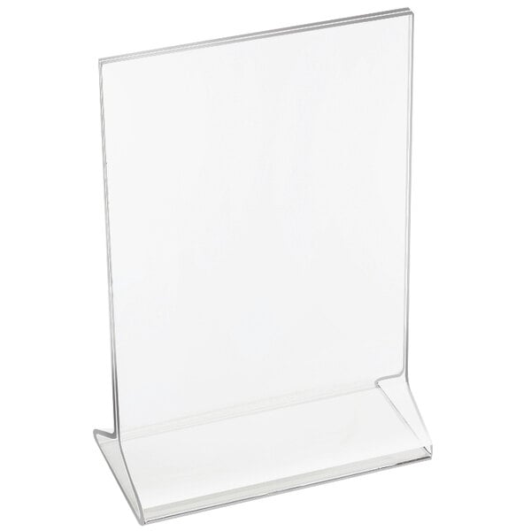 A clear acrylic Cal-Mil displayette stand.