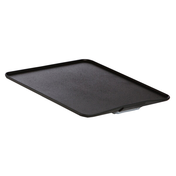 A black rectangular Amana DR10 Teflon drip tray with a handle.