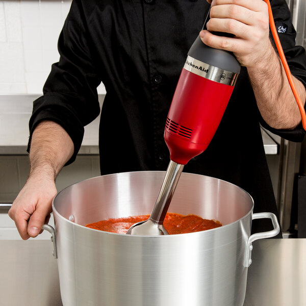 KitchenAid KHBC208ER 2 Speed 8" Immersion Blender with Wall Mount