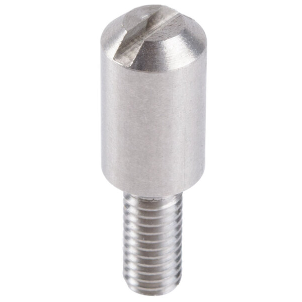 A close-up of a Nemco stainless steel roll pin.