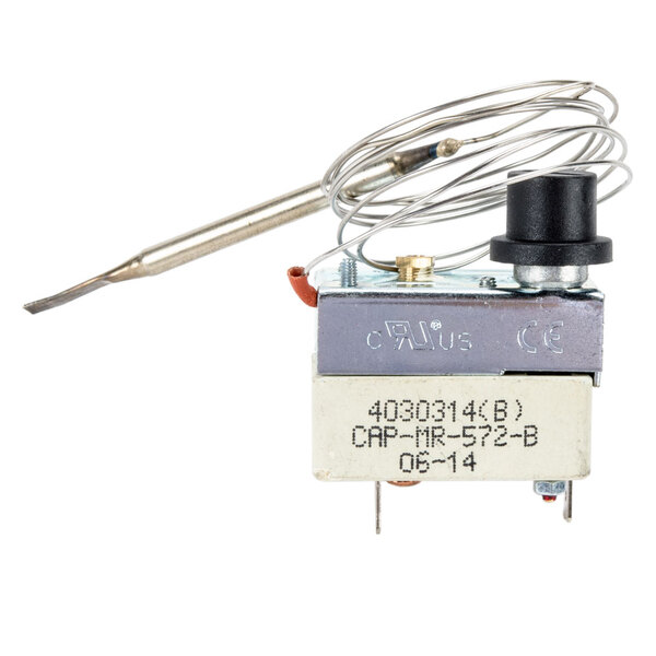 A Nemco high limit switch with a wire attached.