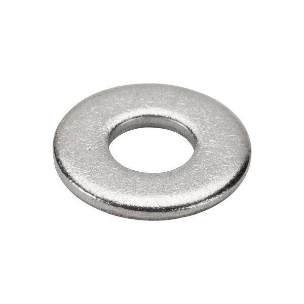 A close-up of a stainless steel washer for a Waring blender.