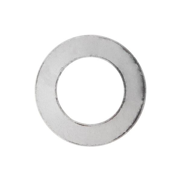 A close-up of a stainless steel circular bearing holder.