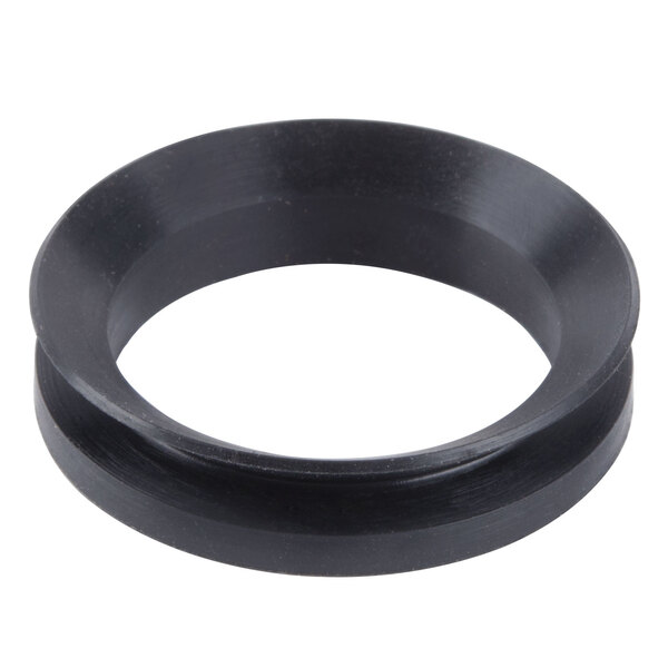 A black silicone round seal.