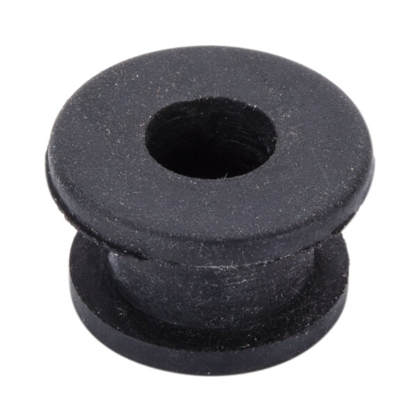 A black rubber Waring side motor mount plug with a hole in it.