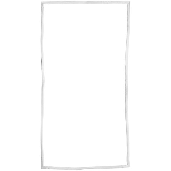 A white rectangular vinyl door gasket with a white border.