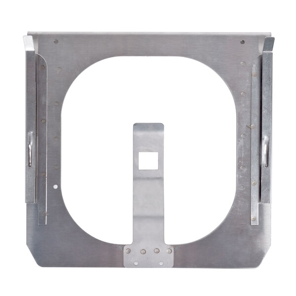 A metal frame with a hole in the middle.