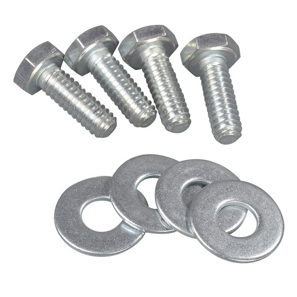 A group of four Carlisle screws and washers.